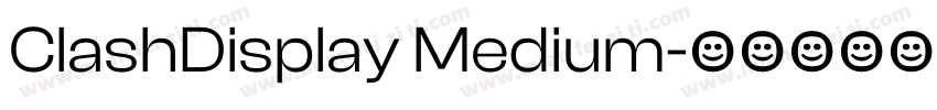 ClashDisplay Medium字体转换